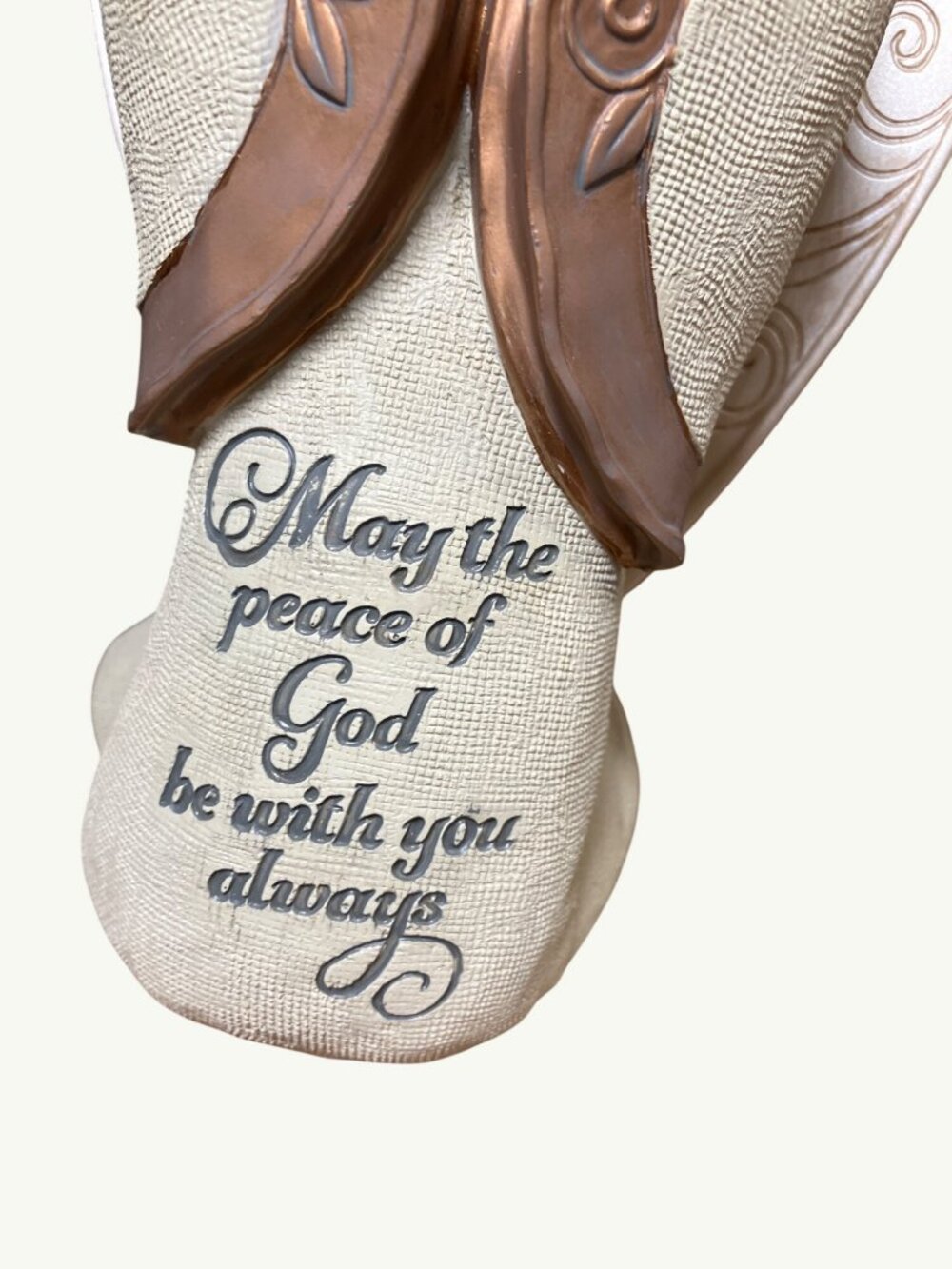 Legacy Of Love Angel Figurine May The Peace Of God Be With You Always Text - Picture 2 of 10